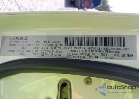 2019 Ram 2500 Laramie 4X4 6'4 Box из США, поврежденный, VIN 3C6UR5FL9KG727505